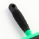 Puchoderma without drops, rubberized handle, 10 x 16 cm, green-hourly