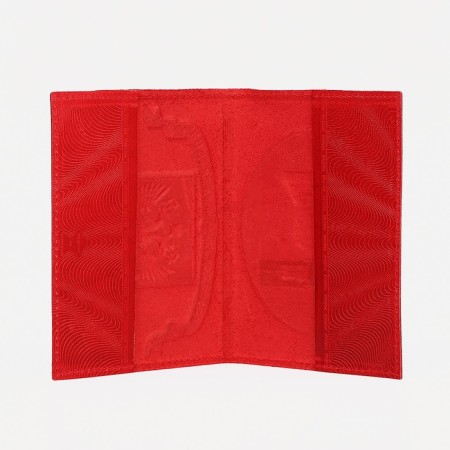 Passport cover, emblem+ Kremlin, red color-2