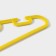 Shoulders - Children's shade hangers for clothes, 28.5 × 0.4 × 14.5 cm, 10 pcs, yellow color