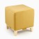 Albero Puff, Ultra Mustard fabric