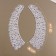 Gypury collar, 21 × 6 cm, white color