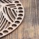 Cutting blank round leaves, plywood 20.5 cm, d 10 mm