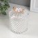 Casket glass "Pearl star" with a brush 6.6x6.5x7.8 cm