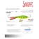 Balancir Lucky John Classic 6 + tee, 6 cm, color 36rt blister