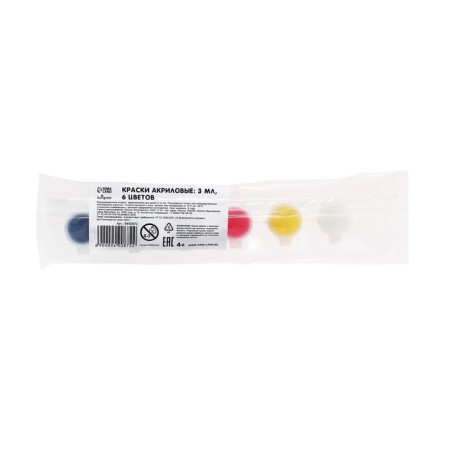 Acrylic paint, set of 6 colors x 3 ml, calligrata, frost -resistant, in a package-8
