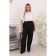 Female trousers, size 46, black color