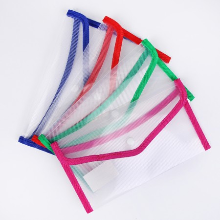 Folder-convert on the button, B65, 330 md, hard, with a edging, transparent, corrugated, mix
