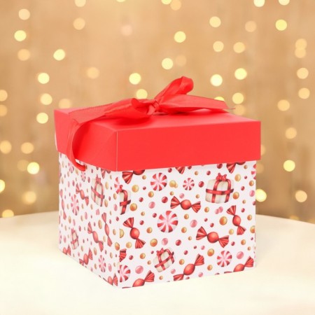Self -assembly box "New Year" 10 x 10 x 10 cm