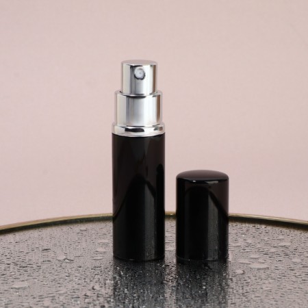 Perfume bottle, with a spray, 10 ml, black color-3