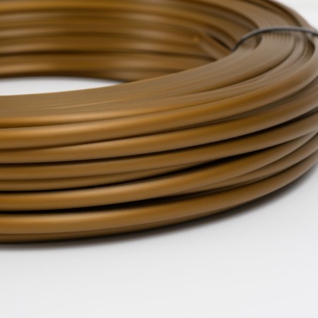 Artificial Rang Smooth 7 mm 100 m of half a pipe (metallic bronze)-2
