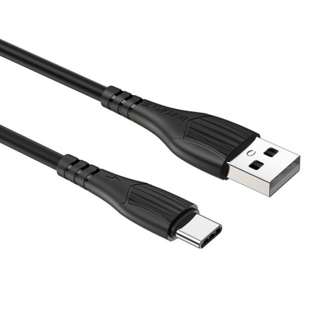 Cable Borofone BX37, Type -C - USB, 3 A, 1 m, PVC braid, black-1
