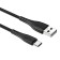 Cable Borofone BX37, Type -C - USB, 3 A, 1 m, PVC braid, black