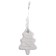 Christmas tree decoration for painting "Christmas tree" with a suspension, brush