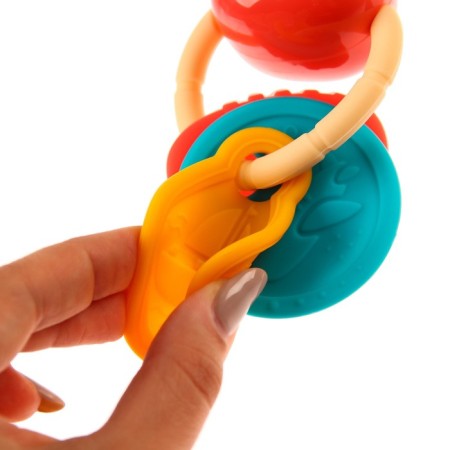 Musical rattle "Hammer", glows, color mix, crush me-6