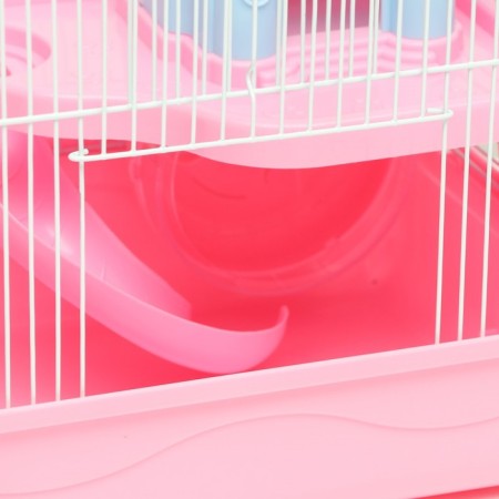 A cage for rodents "Pigzon" with a lock, 31 x 24 x 27 cm, pink-2