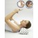 Pillow Orthopedic roller with buckwheat beam, size 20x50 cm, zigzag, color gray color