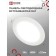 LED panel In Home RLP-Eco, 18 W, 230 V, 4000 K, 1080 LM, 225x18mm, round, white