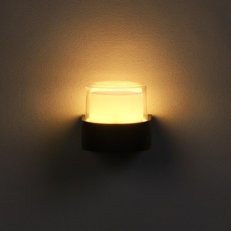 Facade lamp "Grand", FSD-033, 5 W, 3000K, IP65, 220 V, plastic, black