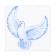 Set of prayers "pigeons" 5 pcs, 9.5 x 9.5 cm