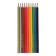 Pencils 10 colors, wooden trihedral