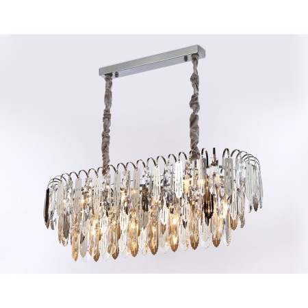 Crystal chandelier with Ambrella Light, Traditional, Tr5259, E27, Chromium color-4