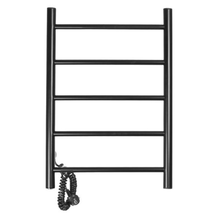 Electric towel Domoterm 109-5, 400x600 mm, left, black matte