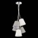 Suspended EVOLUCE lamp. Sle300403-05. Prato. 5x40 watts, E14, 40x40 cm, chromium color