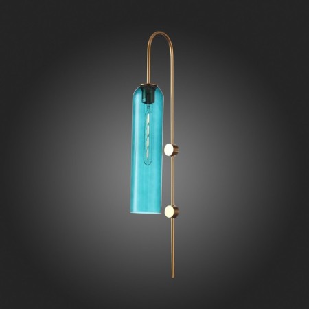 Wall lamp ST LUCE. SL1145.381.01. Callana. 1x60 watts, E27, 10x78 cm, brass color-2