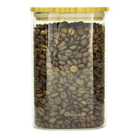Capacity for storing bulk products Olivetti Vetro GFC112, with a lid, 1000 ml