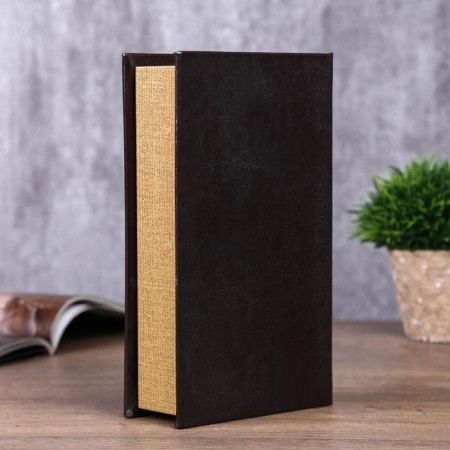 Safe wood book "Golden sailboat" 21x13x5 cm-5