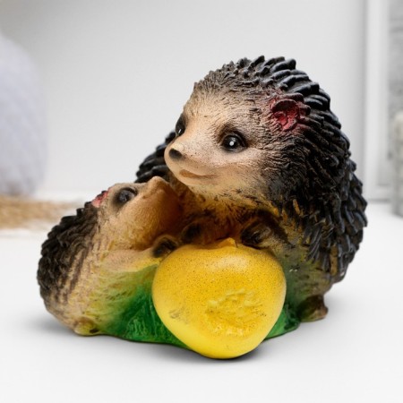 Piggy bank "Two hedgehogs" 18x15x14cm-1