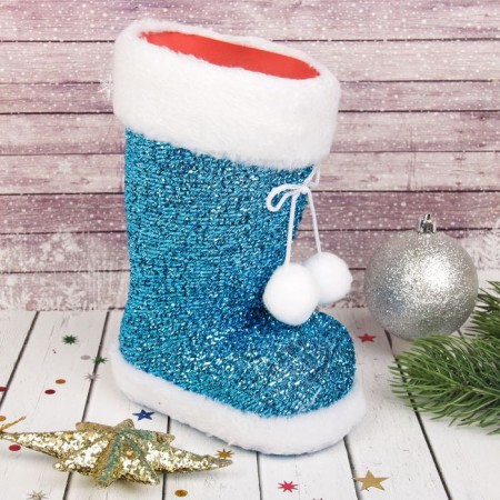Gift packaging "Boot", blue color