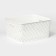 A basket for storage of an alternative "wicker", 35 × 29 × 17.5 cm, white color