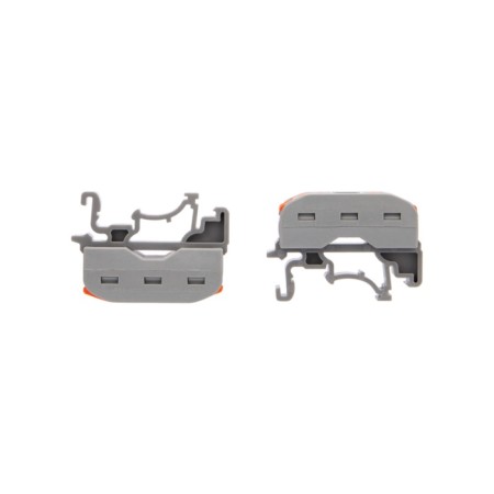 Terminal of the QMS 222-422d Passing 2-pole, with a mount on a DIN-rack (0.08-4 mm²), gray (5 pcs./Union)-2