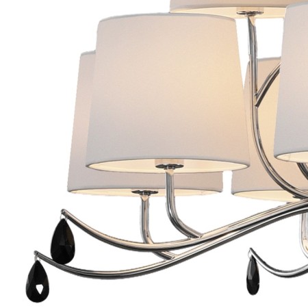 Suspended chandelier Mantra andrea, E14, 12x20W, 635 mm, chromium color-4