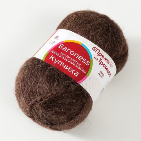Yarn "Kupchikha" 50% acrylic, 50% camel. Scheryst 300m/100g (251 brown)-1
