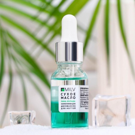 Dry Nail oil Milv "Pina Kolada", two -phase, 15 ml-1