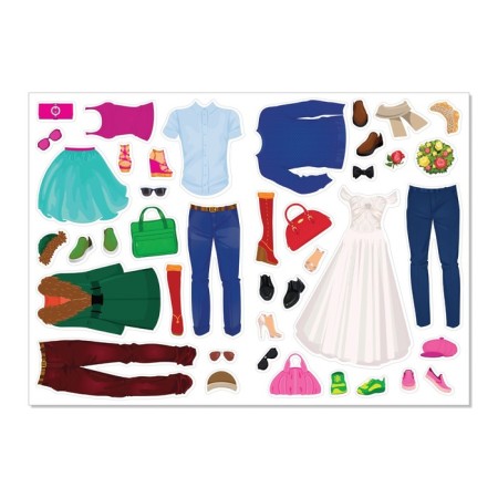 Stickers "Dress the doll. Wedding ", 12 p.-3