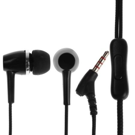 Red Line Stereo Headseet SP08, vacuum, microphone, wired, 1.2 m, black