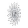 Wall clock, series: openwork, "Mayen", smooth move, D-60 cm, d-22 cm, 1 aa