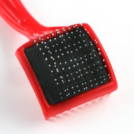 Brush-Piperian is small hard with drops, base 50x50 mm, red,-2