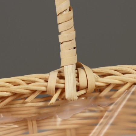Wicker basket, 24.5 x 11.5 x 12.5/27.5 cm, rattan-3
