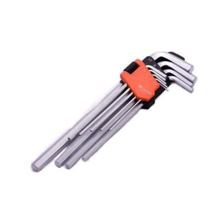 A set of keys of imbus hexagonal Harden 540608, HEX, CRV, 9 pcs., 23 cm-1