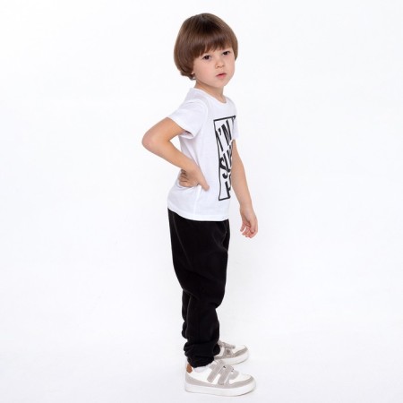 Baby trousers, black color, height 128 cm-1