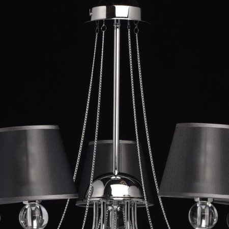 Ceiling chandelier "Federica", 5x40W E14, chrome 64x64x60 cm-9