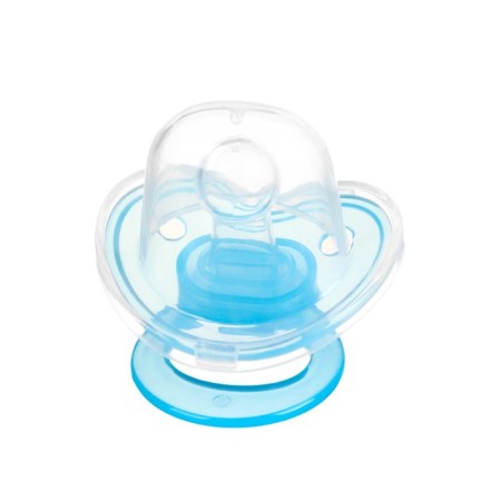 Nipple - Silicone dummy classic, from 0 months, with a cap, the color of the blue-10