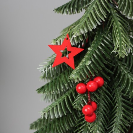 Christmas tree decor "with berries, in a pot" 33x8.5 cm-1
