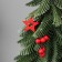 Christmas tree decor "with berries, in a pot" 33x8.5 cm