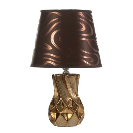 Elga table lamp E14 40W chocolate-gold 20x20x34cm Risalux-5