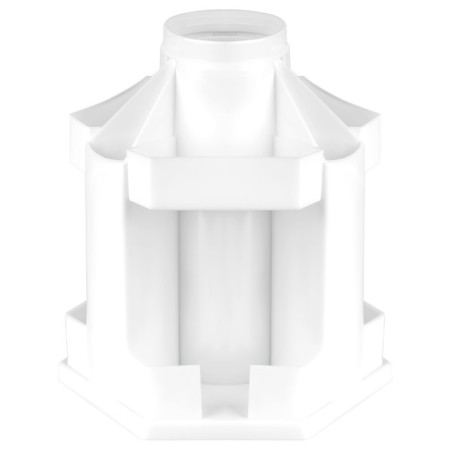 Organizer stand for the office of 10 departments, Istanm "Maxi Desk", plastic, rotating, white-1